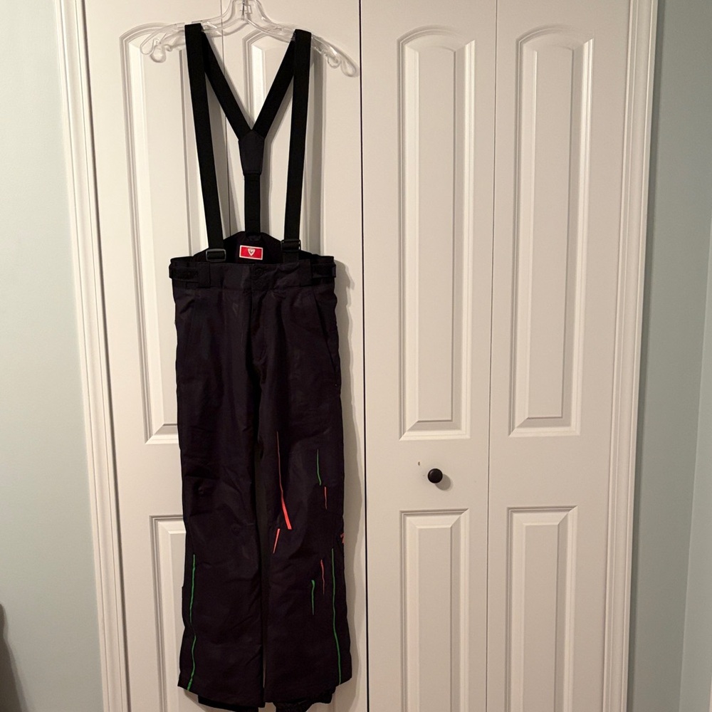Rossingol Men's Black Ski Pants with Suspenders
